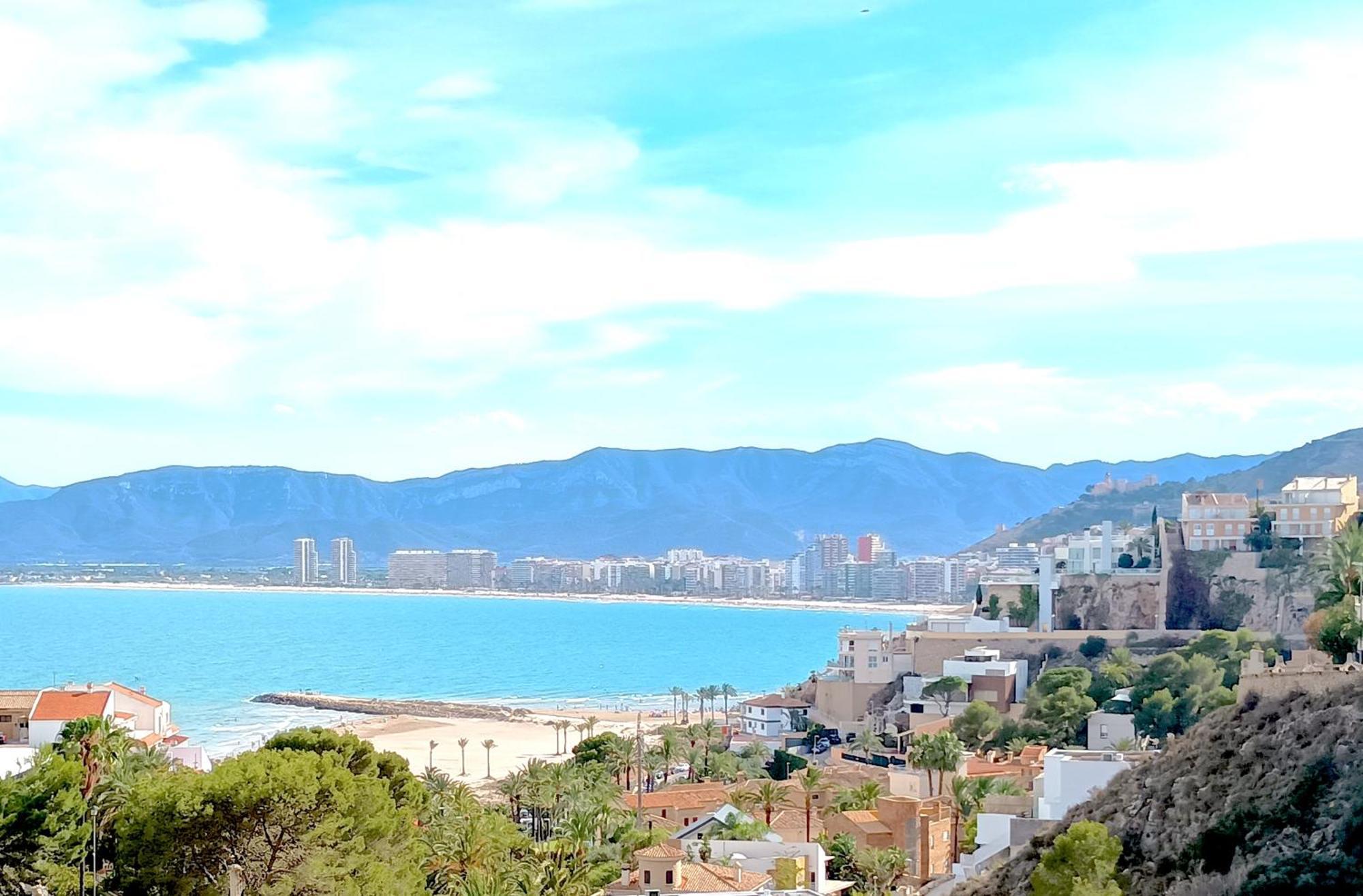 Royal Beach - Appartment With Sea View & Terrace Faro de Cullera Dış mekan fotoğraf
